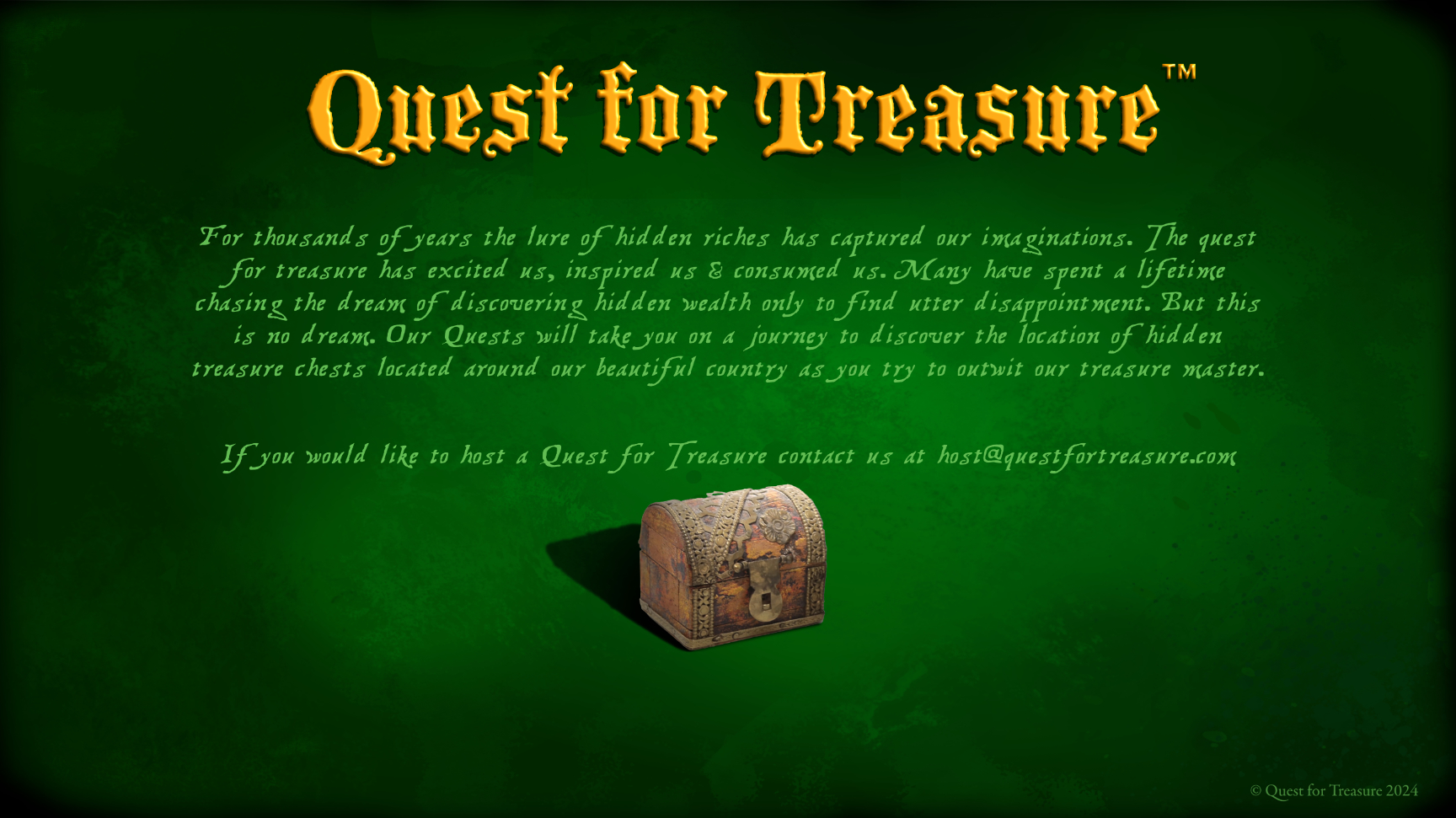 Quest for Treasure Home Page